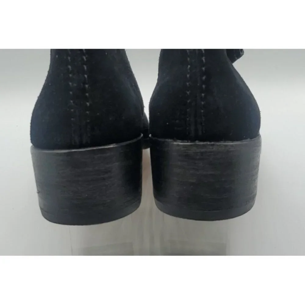 Dolce Vita Boots Trist Black Suede Ankle Slip On Booties Size 10